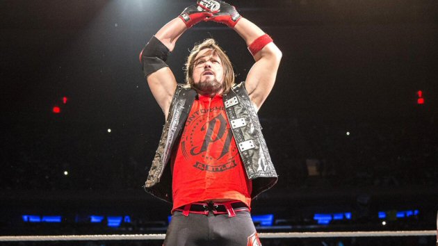 WWE - AJ Styles Enters the Ring in Red Attire, 2018