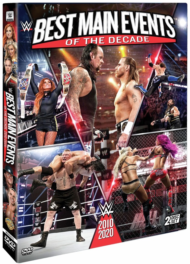 WWE 'Best Main Events of the Decade 2010-2020' DVD - Official Box Artwork