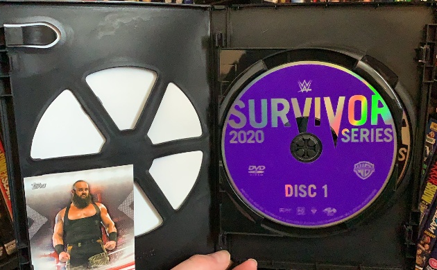 WWE - Braun Strowman Topps Trading Card Free Inside Survivor Series 2020 DVD