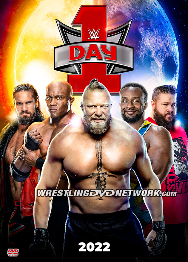 WWE Day 1 2022 DVD - Front Cover Artwork, US Release