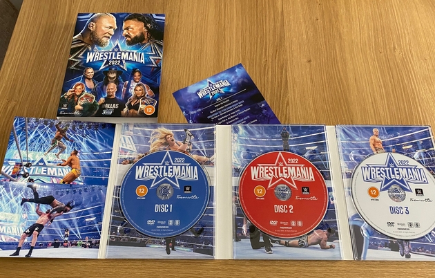 WWE WrestleMania 38 DVD - Photos, Digipak Packaging Layout
